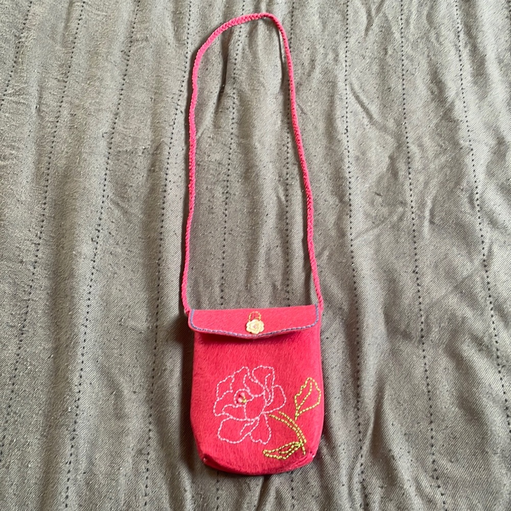 Embroidered felt bag